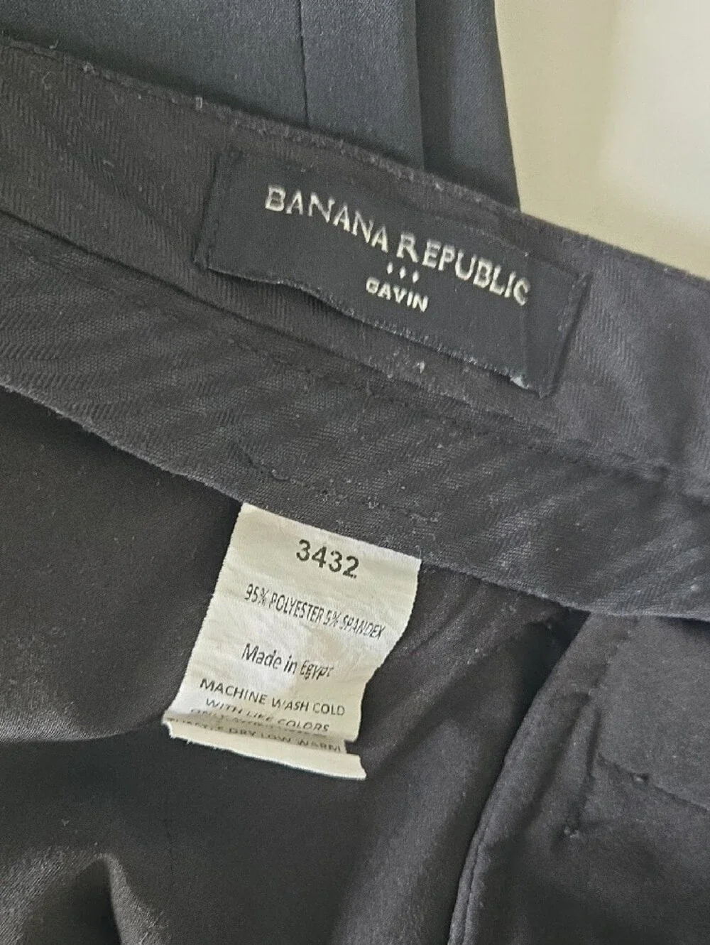 Banana Republic Men's Black Chinos - Slim Tapered 34x32